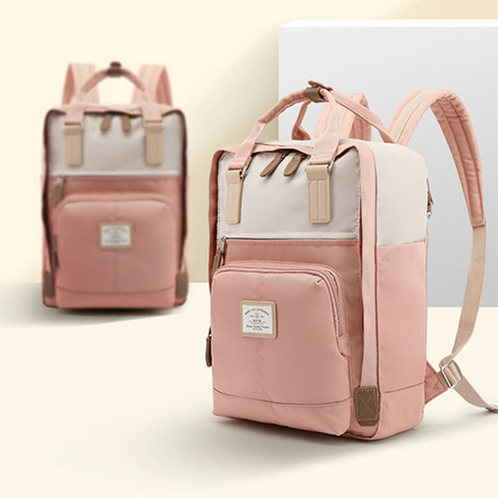 Rucksack für Studenten im Teenageralter, einfacher, leichter Computer-Tagesrucksack mit mehreren Taschen