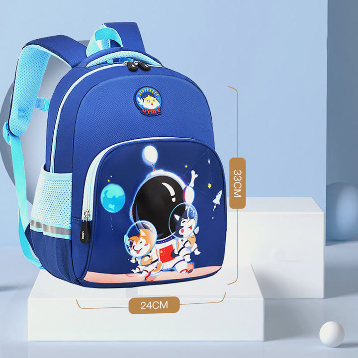 Rucksack für Kinder mit Cartoon-Charakter-Druck, leichter Oxford-Schulrucksack