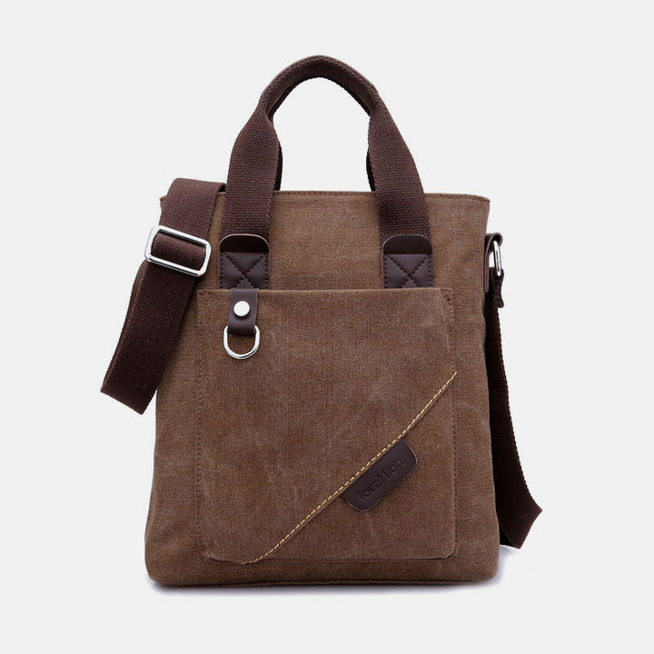 Große Handtasche aus Canvas mit großem Fassungsvermögen, Umhängetasche