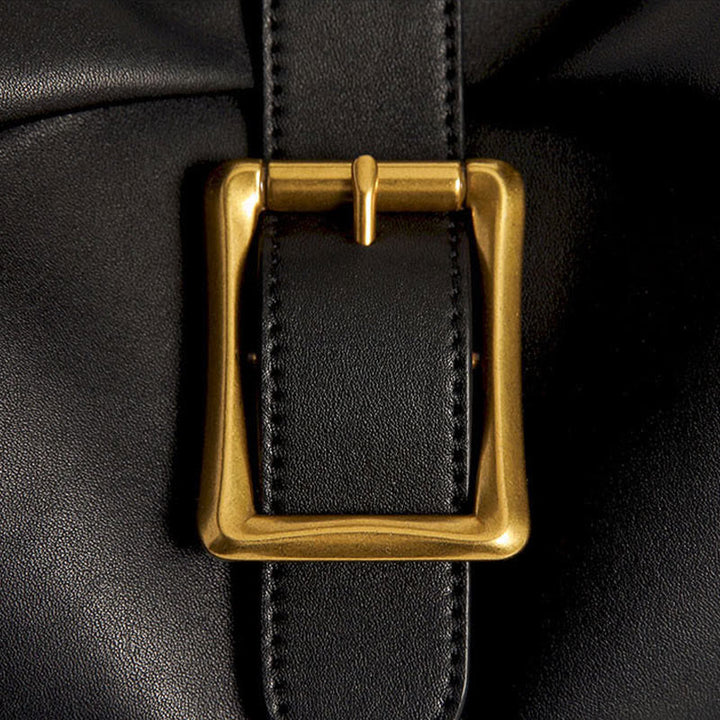 Klassische Unterarmtasche im Retro-Stil für Damen, Schultertasche aus echtem Leder