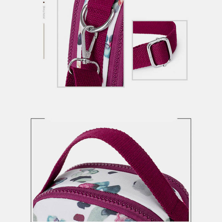 Schultertasche mit Blumenmuster für Damen, Crossbody-Rucksack, Mehrzweck-Umhängetasche