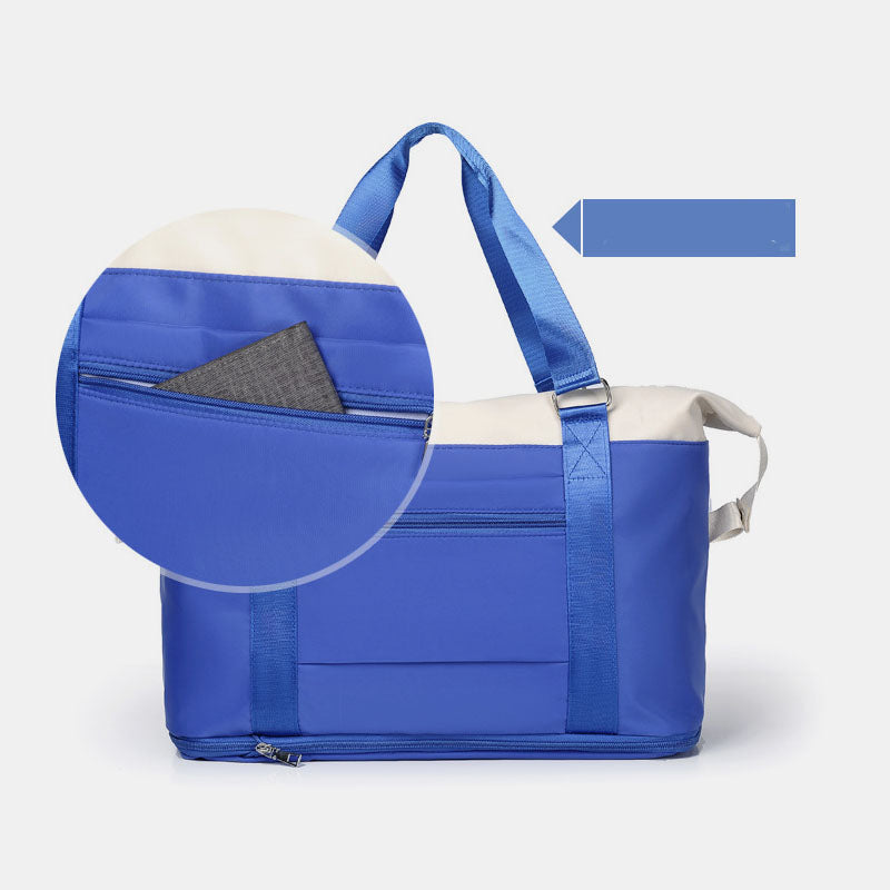 Reisetasche für Damen, große Aufbewahrungstasche mit Fach für trockene und nasse Abteile