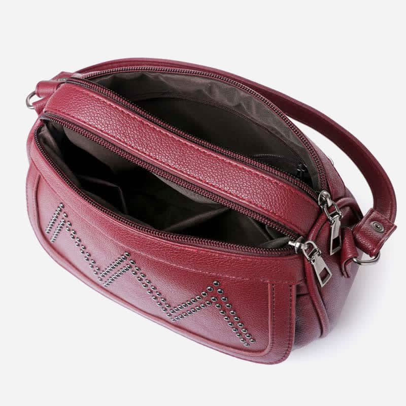 Modische Umhängetasche aus Rehinestone für Damen, Leder, Umhängetasche