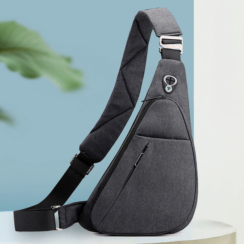 Schultertasche für Herren, wasserdicht, Nylon, tragbarer Umhängerucksack