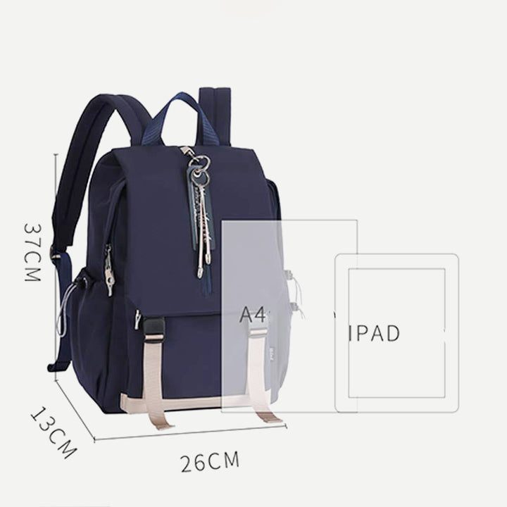 Rucksack für Frauen und Mädchen, wasserdicht, mehrere Taschen, 14-Zoll-Laptop-Rucksack, Büchertasche