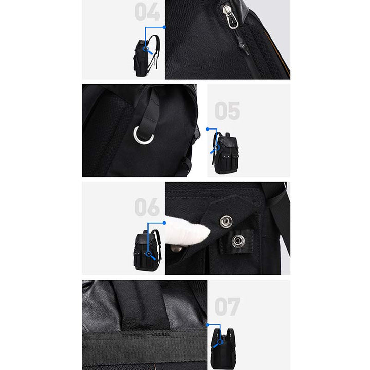 wasserdichter Business-Rucksack für Herren mit mehreren Taschen, geräumiger, geräumiger Laptop-Rucksack