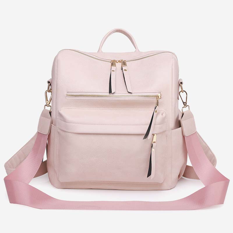 Eleganter Rucksack im College-Stil mit großem Fassungsvermögen und vielen Tragemöglichkeiten