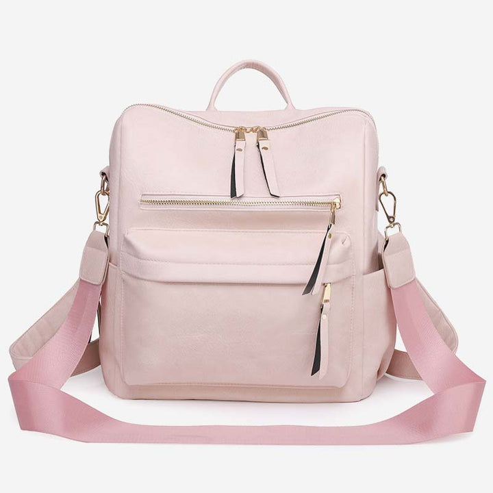 Eleganter Rucksack im College-Stil mit großem Fassungsvermögen und vielen Tragemöglichkeiten
