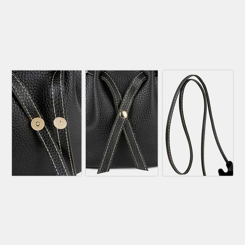 Umhängetasche für Damen aus PU-Leder, minimalistische Schultertasche für den täglichen Gebrauch