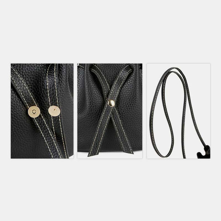 Umhängetasche für Damen aus PU-Leder, minimalistische Schultertasche für den täglichen Gebrauch
