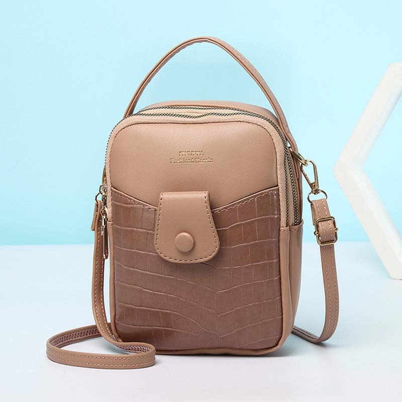 Kleiner Rucksack für Damen, Mehrzweck-Design, Handtasche, Umhängetasche