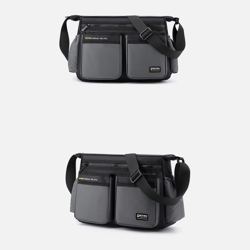 Klassische Reisetasche für Männer, Robuste große Umhängetasche aus Nylon