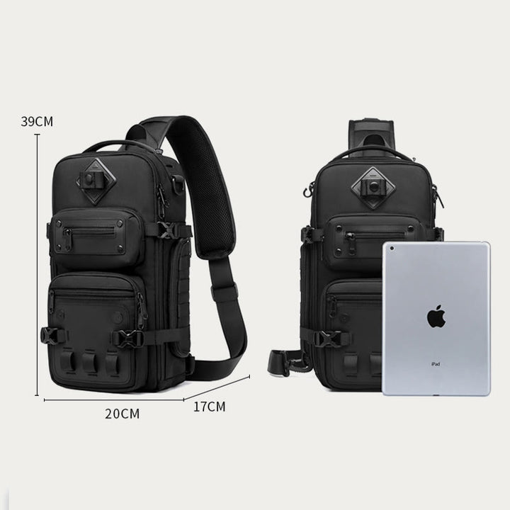Schultertasche für Herren, Outdoor-Sport, Crossbody, taktische Brusttasche