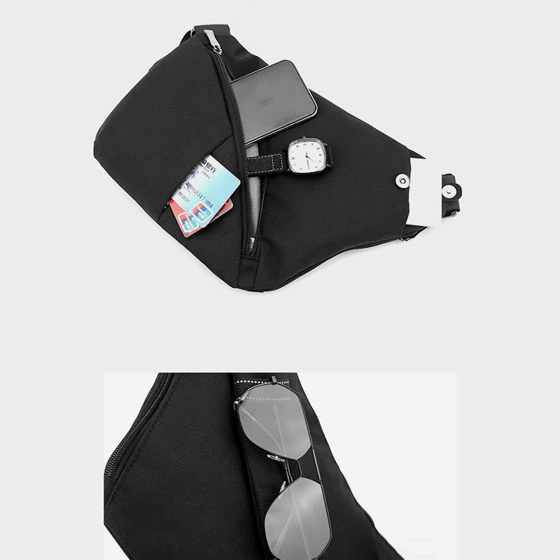 Schultertasche für Herren, Outdoor-Reisen, Nylon, Umhängetasche, Tagesrucksack