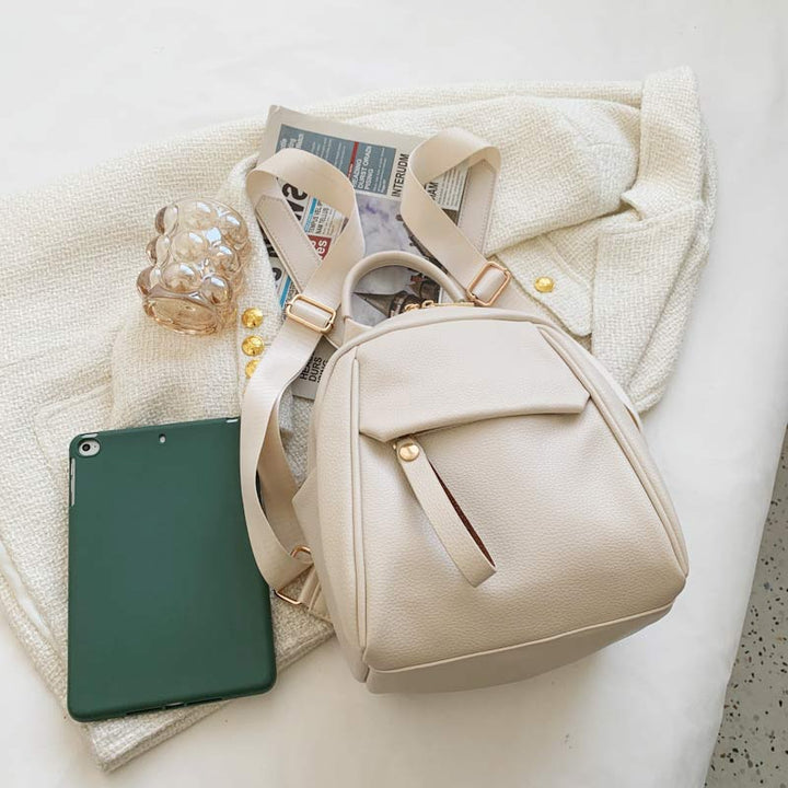 Damen Mini Rucksack Kleiner Reiserucksack Casual PU Leder Tagesrucksack Geldbörsen