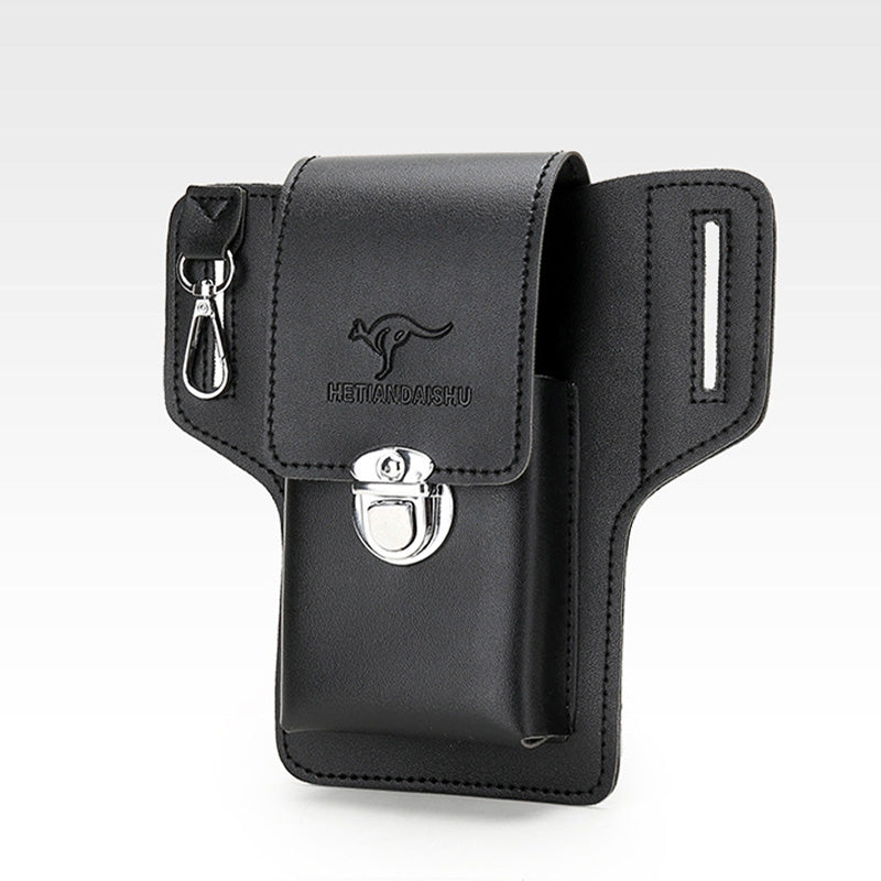 Leder-Handytasche für Gürtel, universelle Smartphone-Holster-Hüfttasche