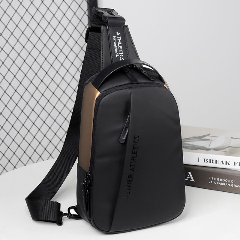 Wasserdichte Schultertasche Outdoor Casual Brusttasche für Wandern Radfahren Reisen 