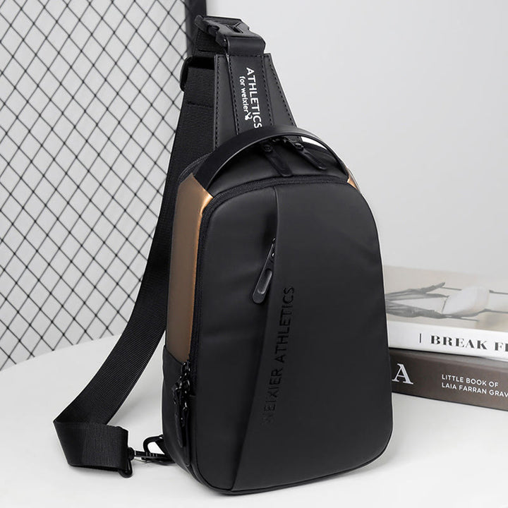 Wasserdichte Schultertasche Outdoor Casual Brusttasche für Wandern Radfahren Reisen 