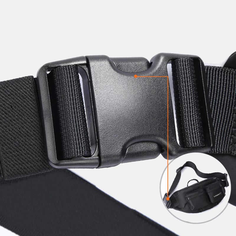Gürteltasche für Herren, einfache, wasserdichte Umhängetasche aus Nylon für den Außenbereich