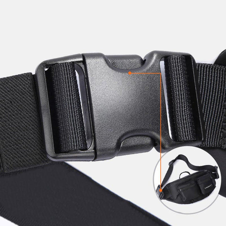 Gürteltasche für Herren, einfache, wasserdichte Umhängetasche aus Nylon für den Außenbereich
