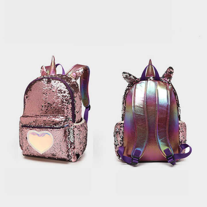 Rucksack für Schüler Pailletten Dreiteiliges Set für Grundschüler