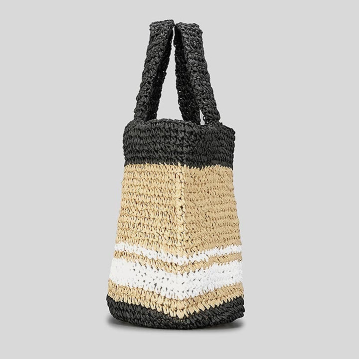 Strandtasche für Damen, Sommer, Strandparty, lässige Strohhandtasche