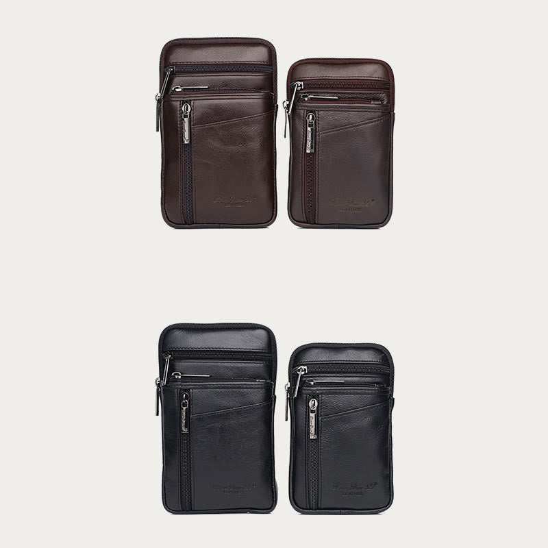 Messenger Bag für Herren, Mini-Umhängetasche aus ultradünnem Leder