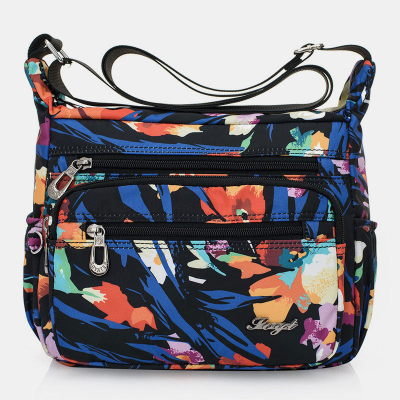 Damen Umhängetasche Multi-Pocket Nylon Schulter Handtasche Geldbörsen Reisetaschen