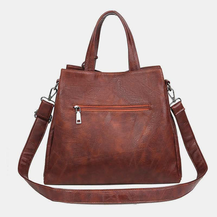 Retro Damen Handtasche Dreifachfach Schultertasche Umhängetasche