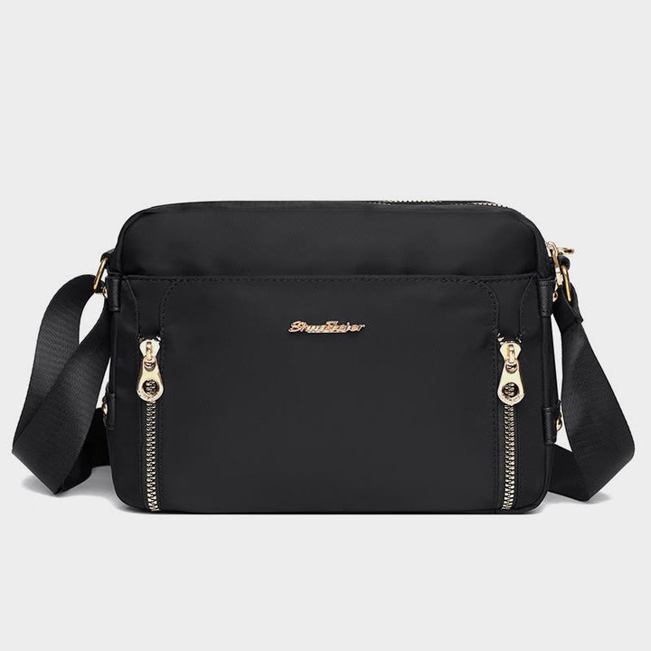 Umhängetasche für Damen, einfache, helle Farbe, wasserdichte Nylontasche