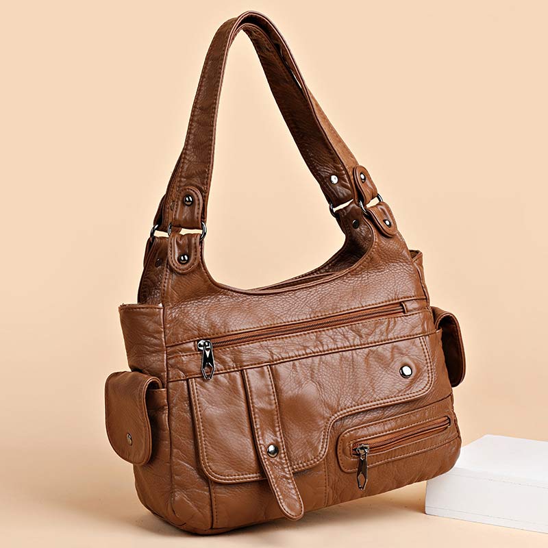 Damen Handtasche und Geldbörse Große Hobo Bag mit Doppelfach