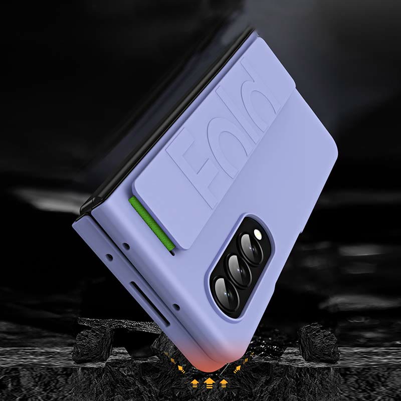 Farbenfrohe Samsung Galaxy Z Fold 2/3/4/5/6 Hülle Handyhülle mit elastischem Handschlaufe