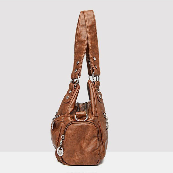 Vintage Echtleder Elegante Multifunktionale Handtasche