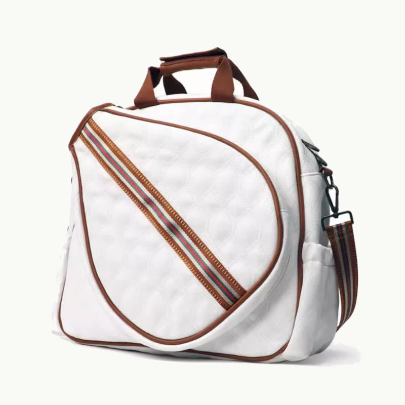 Padel Tennis Schläger Tasche Minimalist Leder Hand Held Sport Tote