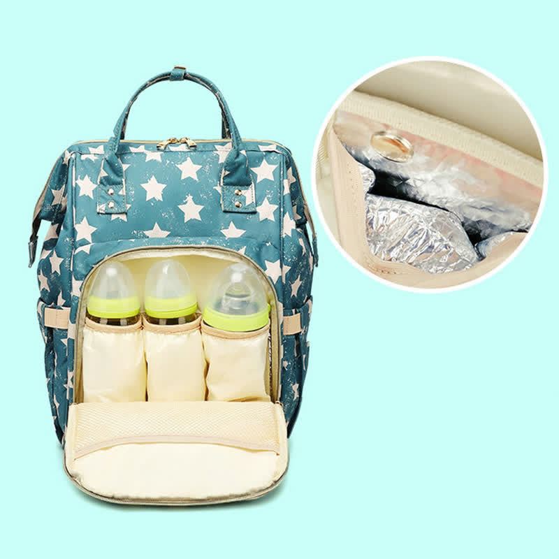 Wickeltasche Rucksack Multifunktions Wasserdicht Stilvoller Babyrucksack Mamatasche