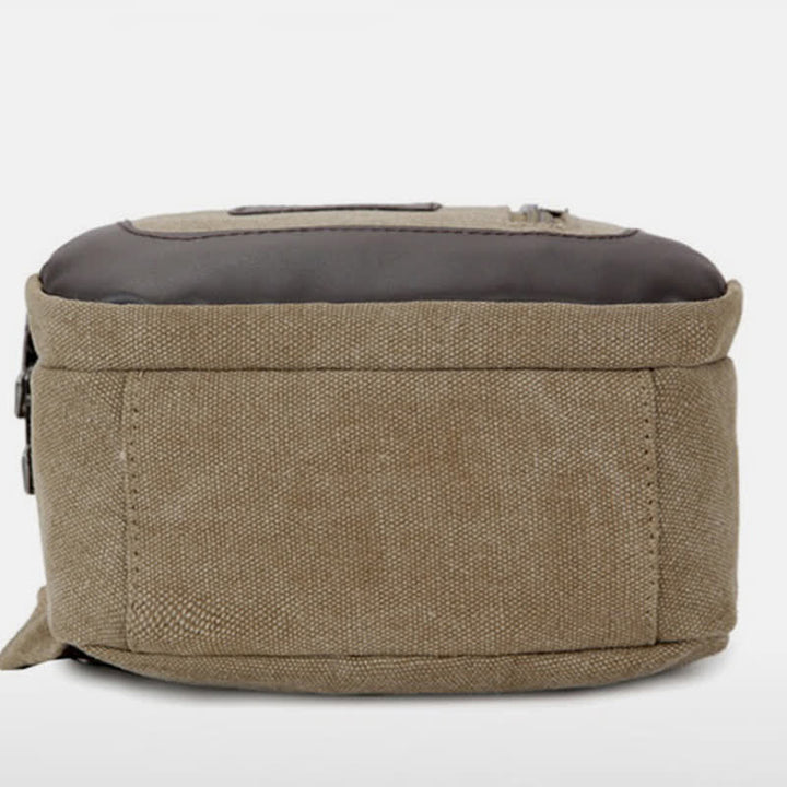 Schultertasche aus Segeltuch für Herren, für Outdoor-Reisen, Camping, Brust, Tagesrucksack