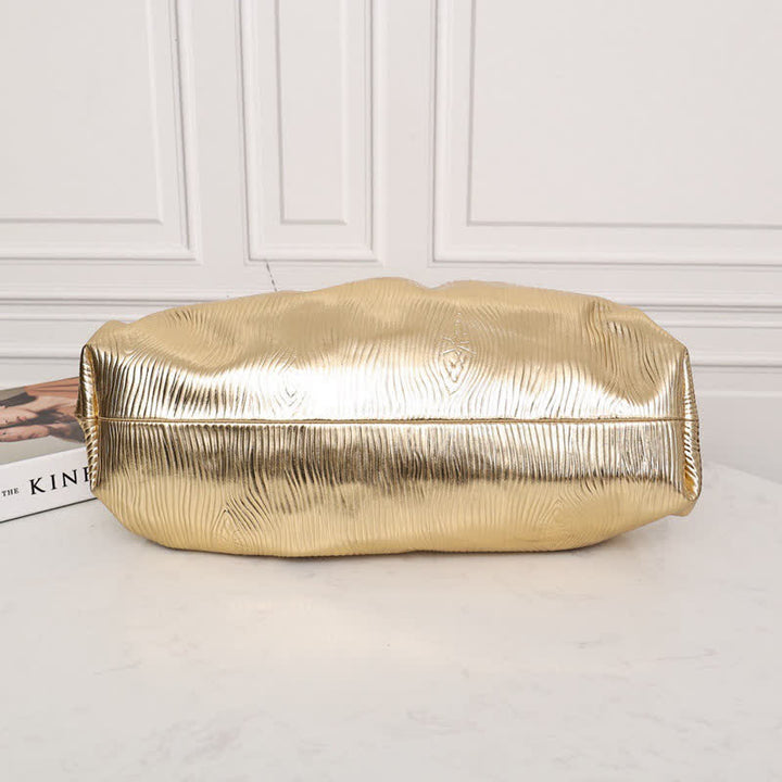 Dumpling Clutch Umhängetasche Cloud Sparkling Metallic Geldbörse für Damen