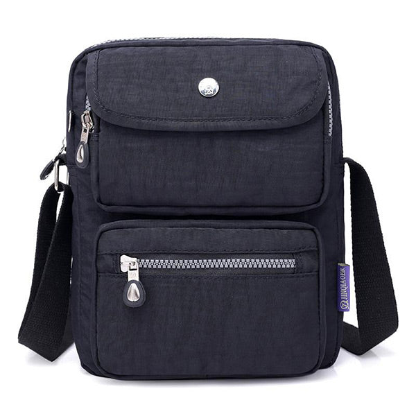 Umhängetasche aus Nylon mit mehreren Taschen