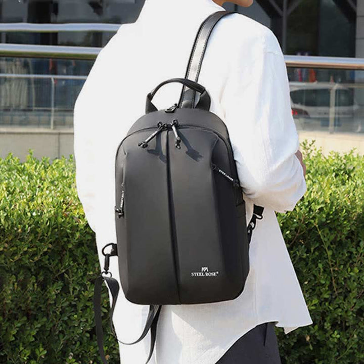 Wasserdichter Sling-Rucksack für Herren und Damen, multifunktional, lässig, Reise-Umhängetasche
