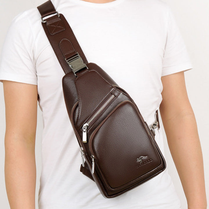 Diebstahlsichere Schultertasche mit großer Kapazität und USB-Aufladung