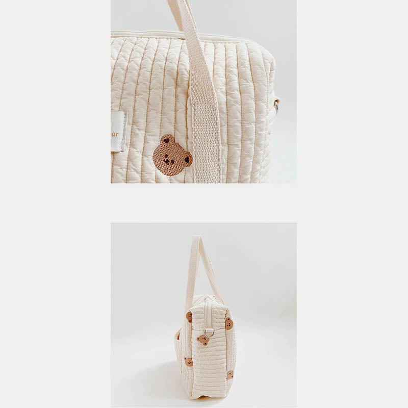 Wickeltasche Tote Weiche Baumwolle Mama Schultertasche Handtasche Baby