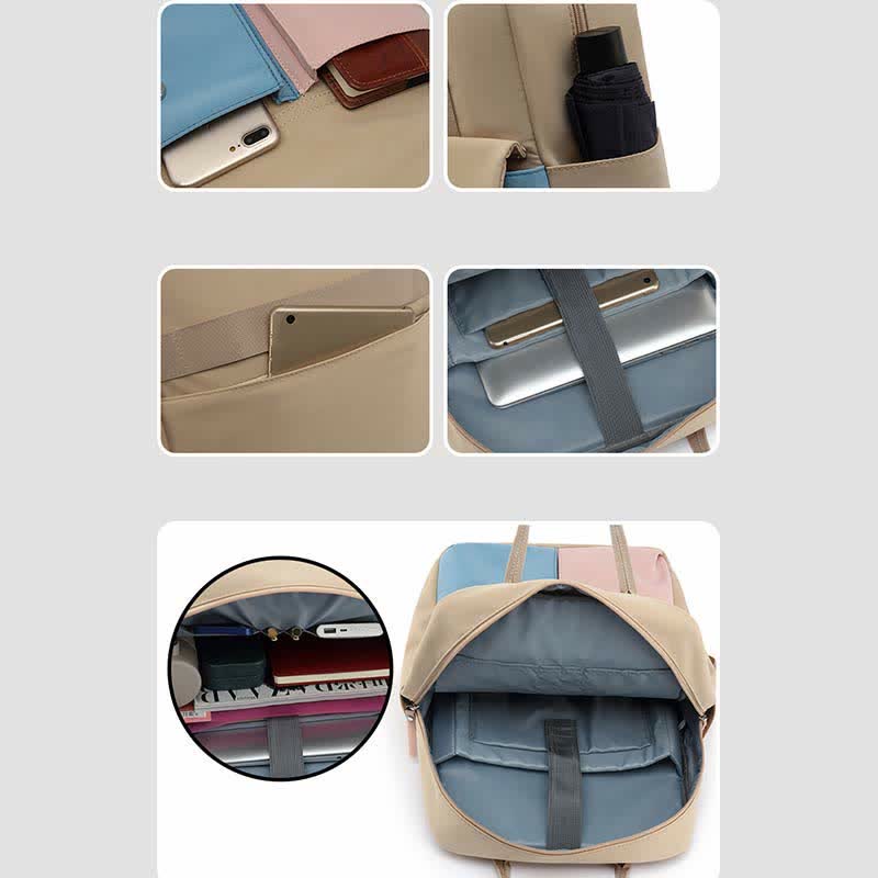 Wasserdichter Mehrzweck-Laptop-Rucksack, College-Schultasche, Büchertasche, Reise-Tagesrucksack