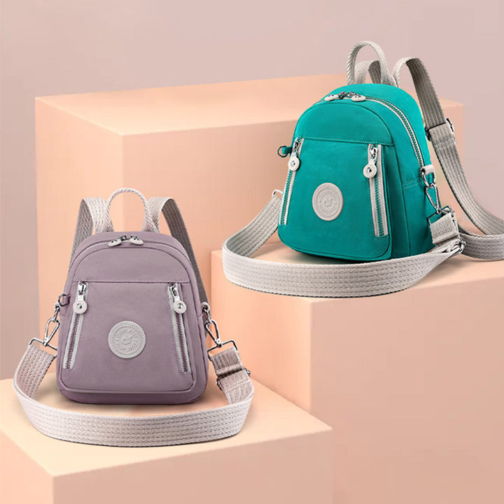 Funktioneller kleiner Rucksack, leichte Umhängetasche aus Nylon, Mini-Tagesrucksack