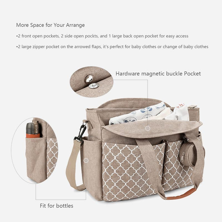 Einkaufstasche für Damen im Freien, Reisetasche aus Polyester mit großer Kapazität