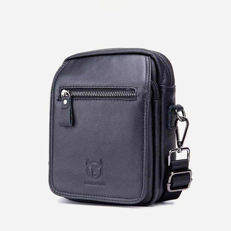Umhängetasche aus echtem Leder für Herren, Messenger Bag, Schultertasche
