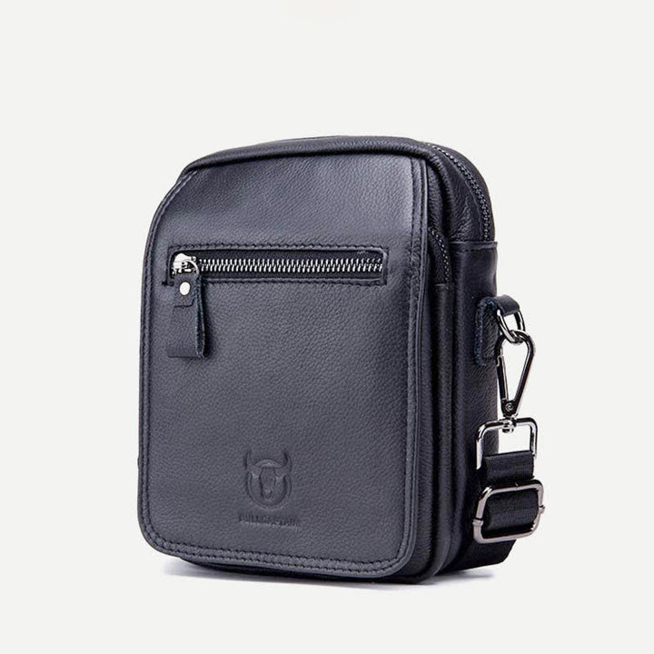 Umhängetasche aus echtem Leder für Herren, Messenger Bag, Schultertasche