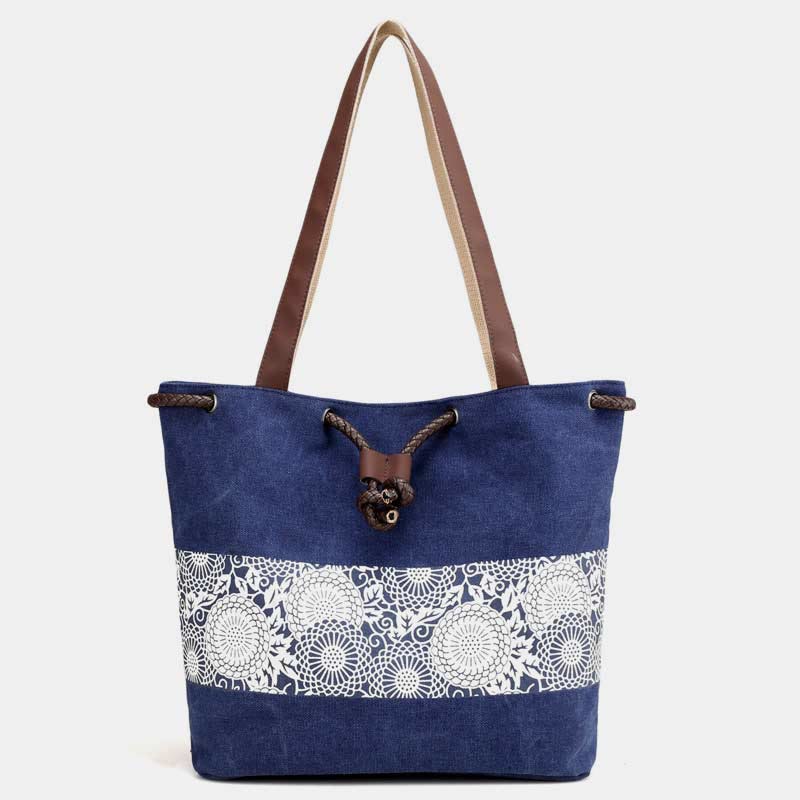 Umhängetasche für Damen, lässig, große Kapazität, bedruckt, Einkaufshandtasche