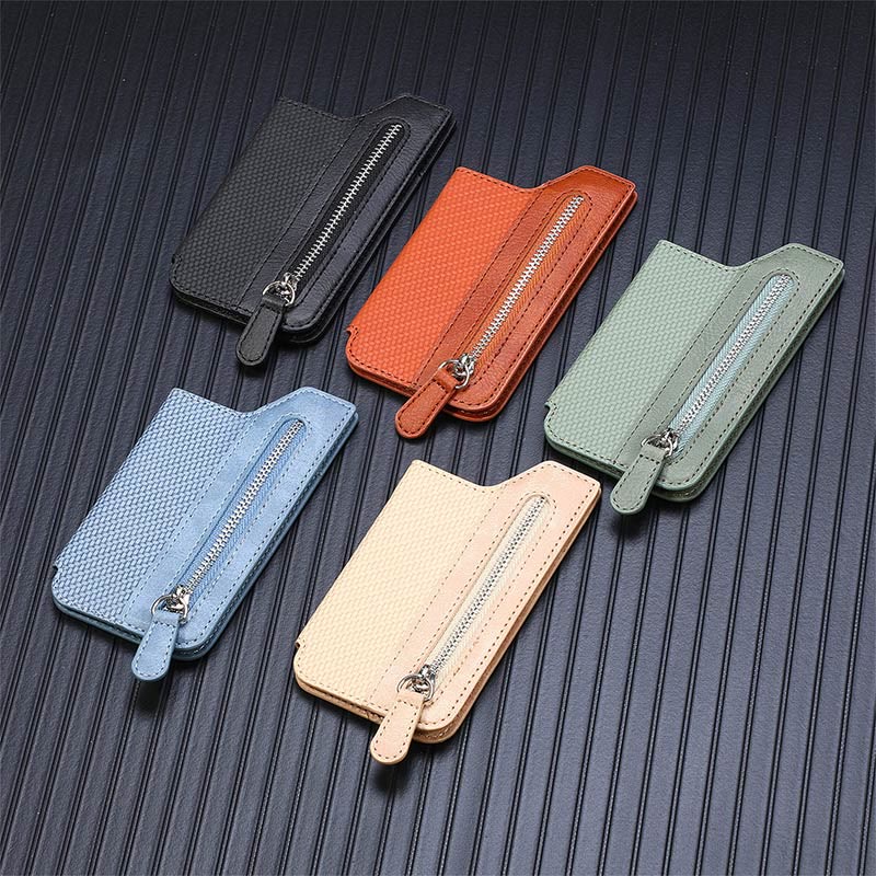 Brieftasche für Telefon Creative Stick Clamshell Style Zurück Kartenhalter