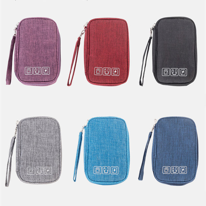 Wasserdichte tragbare Clutch zur Aufbewahrung digitaler Kabel, Reisekabel-Organizer
