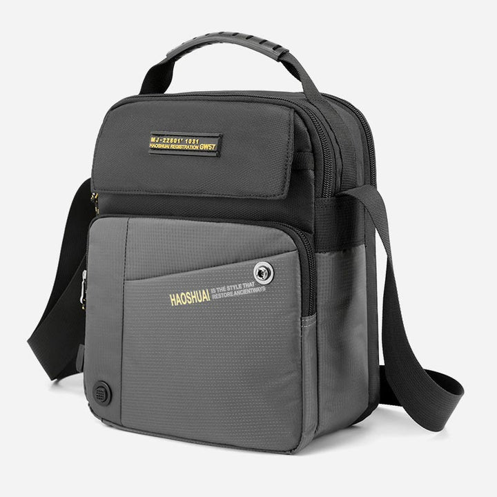 Umhängetasche für Männer, lässig, für den täglichen Arbeitsweg, wasserdichte Nylontasche